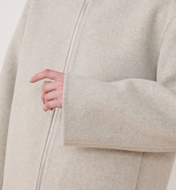 GALERIE VIE「ウールカシミヤダブルフェイス フーデッドショートコート」|その他|