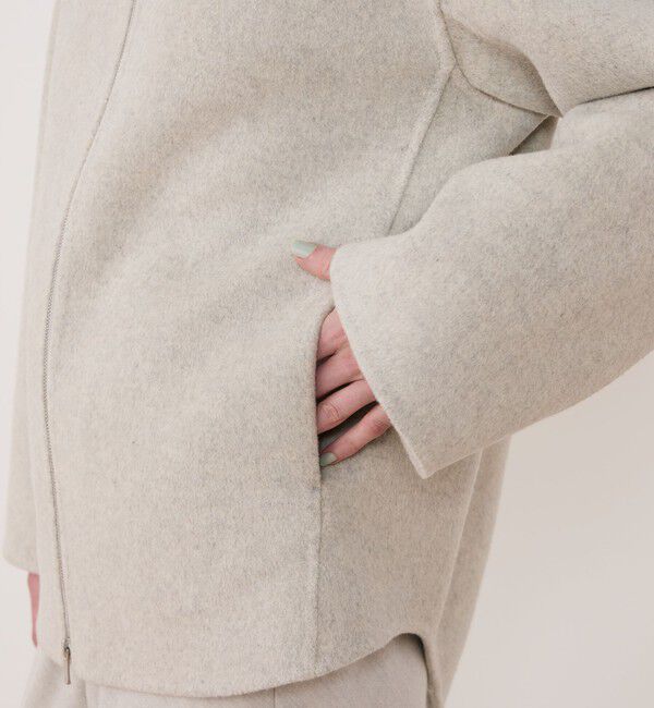 GALERIE VIE「ウールカシミヤダブルフェイス フーデッドショートコート」|その他|