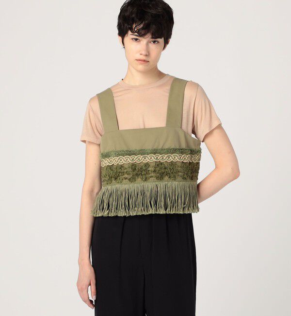 GALERIE VIE「モイストコットン フリンジビスチェ」|その他|