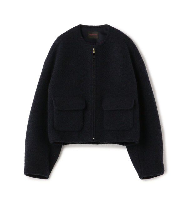 TOMORROWLAND collection「シープニット ジップアップブルゾン」|ブルゾン・スタジャン|69 ネイビー