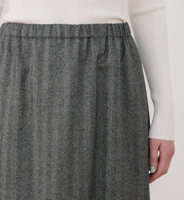 GALERIE VIE「ライトフラノストレッチ イージースカート」|スカート|