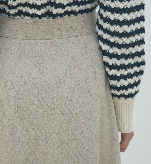 MACPHEE「ネップツイード マキシスカート」|台形|