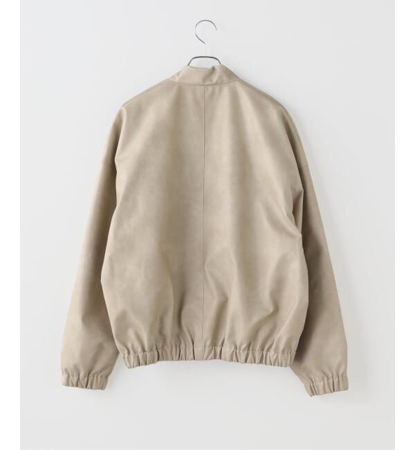 JOINT WORKS「フェイクレザー スタンドブルゾン /  FAUX LEATHER STAND BLOUSON」|ライダースジャケット|