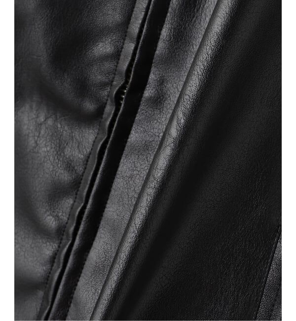 JOINT WORKS「フェイクレザー スタンドブルゾン /  FAUX LEATHER STAND BLOUSON」|ライダースジャケット|