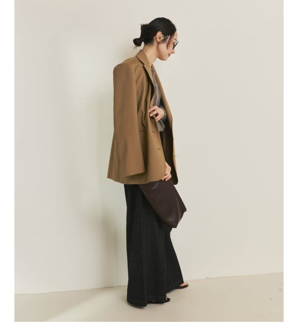 Plage「linen mix tuck デニムパンツ」|デニム|