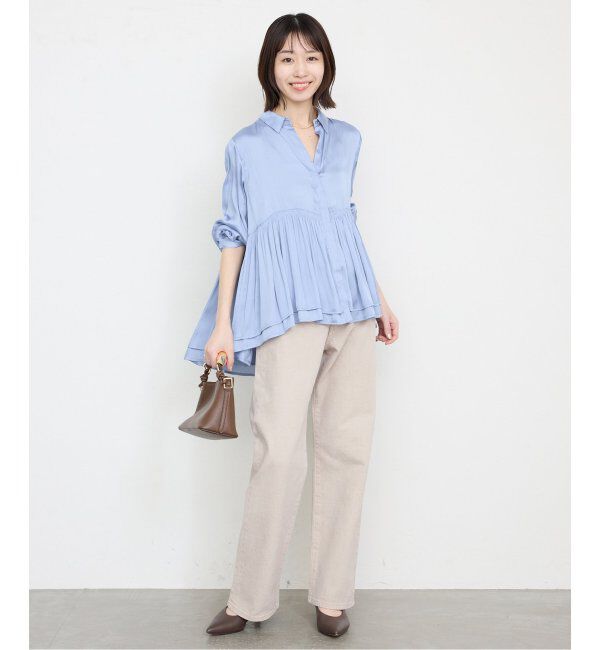 SLOBE IENA「《一部店舗・WEB限定カラーあり/追加5》LE DENIM ストレートパンツ」|デニム|