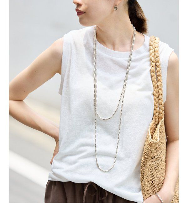 SLOBE IENA「《追加》スラブ天竺ノースリーブTEE」|Tシャツ・カットソー|