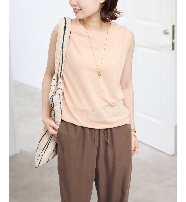 SLOBE IENA「《追加》スラブ天竺ノースリーブTEE」|Tシャツ・カットソー|