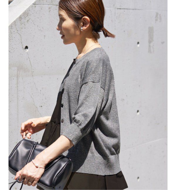 IENA「《追加》LEVITAクルーカーディガン」|カーディガン|