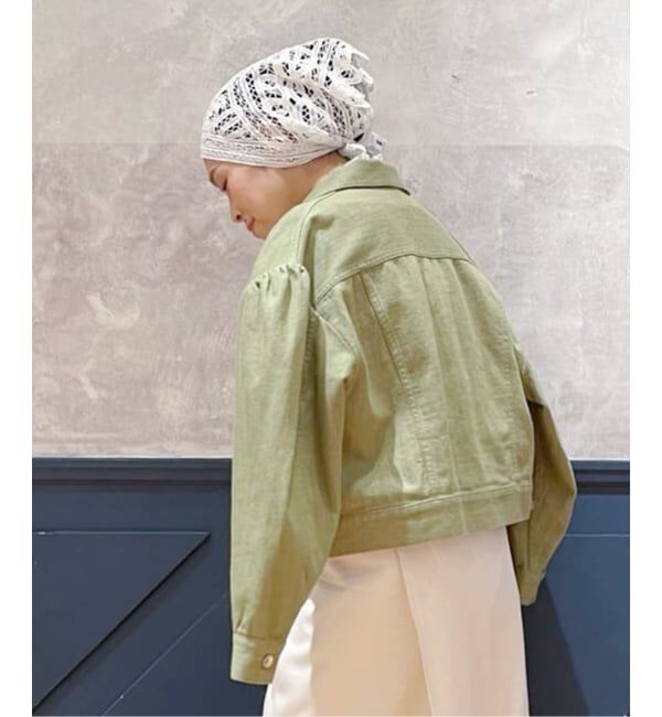 IENA LA BOUCLE「《追加》IENA LA BOUCLE バテンレースバブーシュカ」|バンダナ・スカーフ|