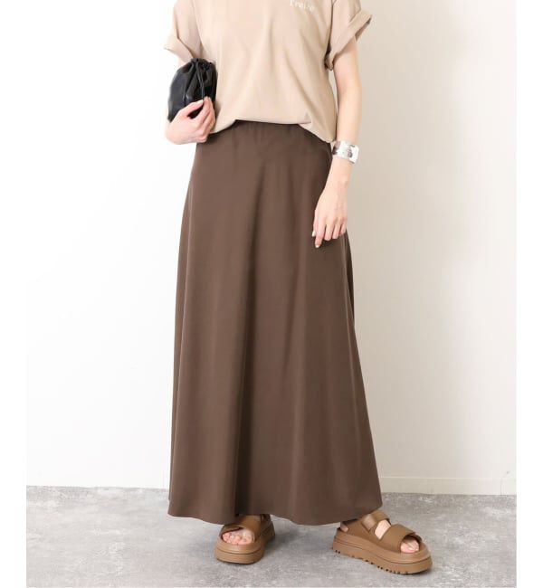 SLOBE IENA「《3サイズ展開/WEB限定/追加4》フィブリルマーメイドフレアスカート」|スカート|