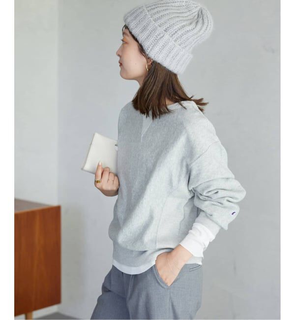 SLOBE IENA「《追加2》Champion/チャンピオン SLOBE別注 無地ガゼットスウェット」|スウェット・ジャージ|