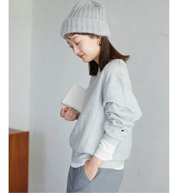 SLOBE IENA「《追加2》Champion/チャンピオン SLOBE別注 無地ガゼットスウェット」|スウェット・ジャージ|