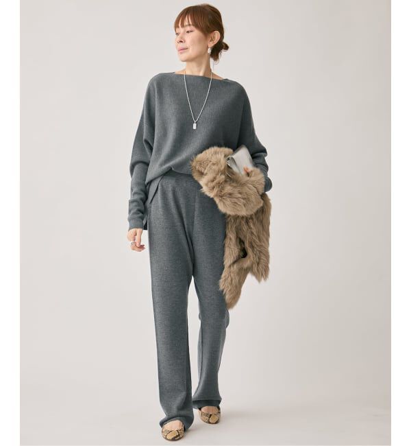 VERMEIL par iena「ミラノリブ パンツ」|その他|