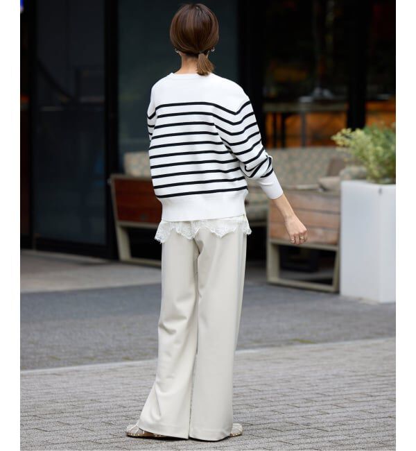 SLOBE IENA「サテンレースキャミソール」|キャミソール|