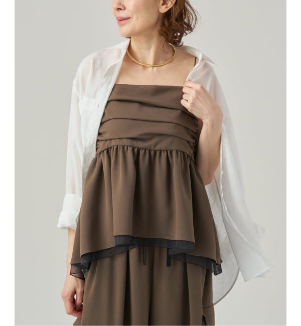 VERMEIL par iena「《予約》Tiered キャミトップ」|キャミソール|