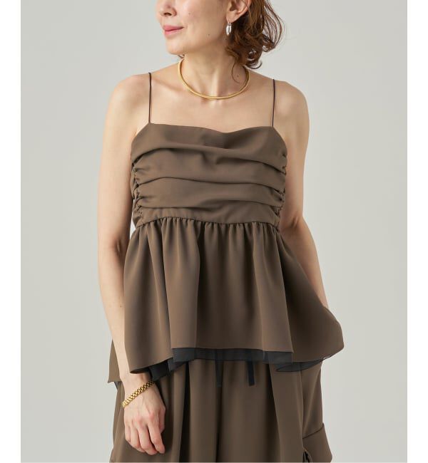 VERMEIL par iena「《予約》Tiered キャミトップ」|キャミソール|