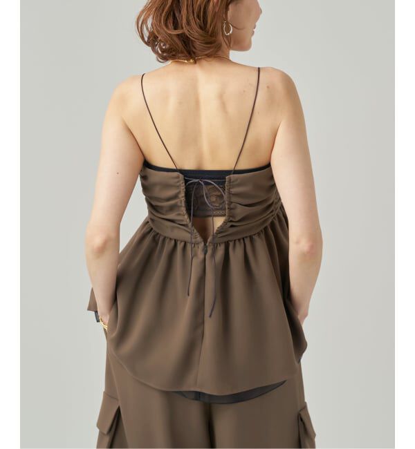 VERMEIL par iena「《予約》Tiered キャミトップ」|キャミソール|