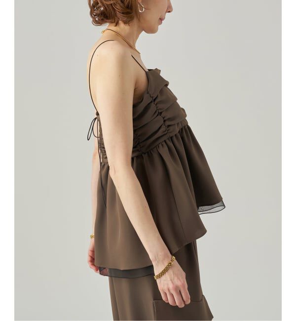 VERMEIL par iena「《予約》Tiered キャミトップ」|キャミソール|