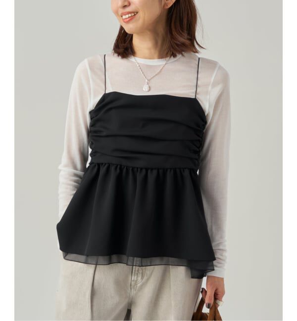 VERMEIL par iena「《予約》Tiered キャミトップ」|キャミソール|