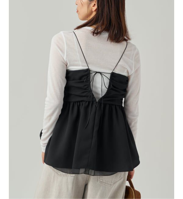VERMEIL par iena「《予約》Tiered キャミトップ」|キャミソール|