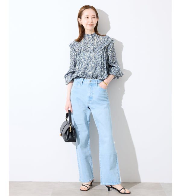 SLOBE IENA「《WEB限定/予約》フリルピンタックブラウス」|シャツ・ブラウス|