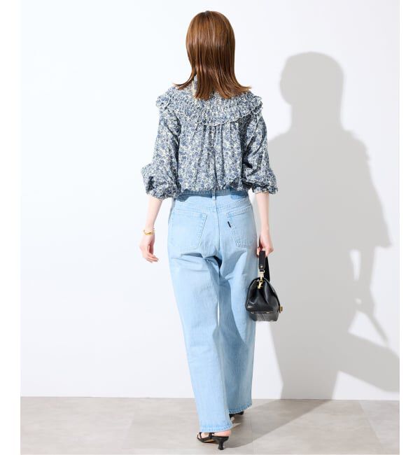 SLOBE IENA「《WEB限定/予約》フリルピンタックブラウス」|シャツ・ブラウス|