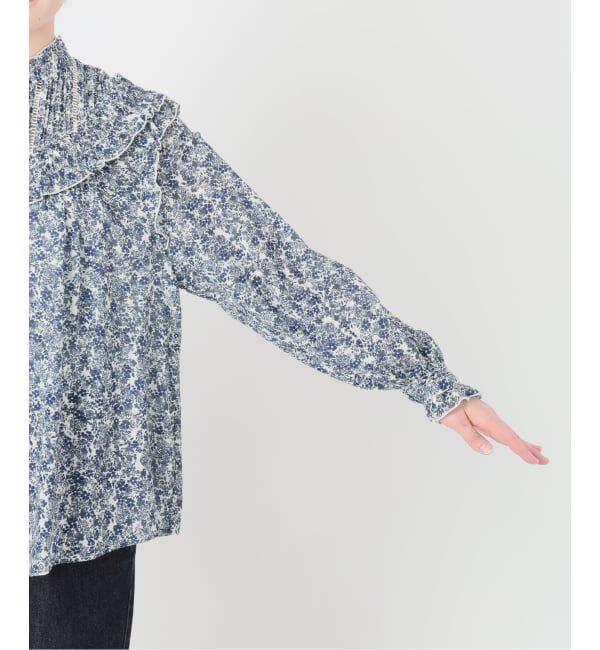 SLOBE IENA「《WEB限定/予約》フリルピンタックブラウス」|シャツ・ブラウス|