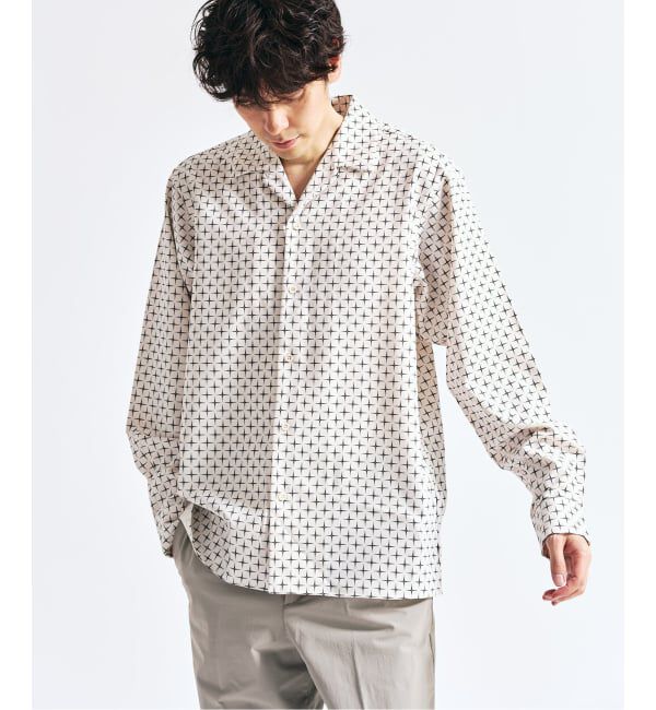 417 EDIFICE「パターンプリント ロングスリーブシャツ」|シャツ・ブラウス|