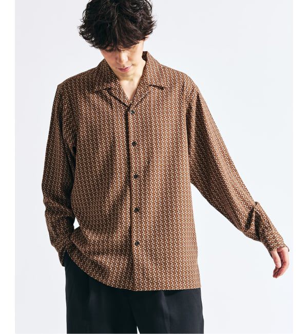 417 EDIFICE「パターンプリント ロングスリーブシャツ」|シャツ・ブラウス|