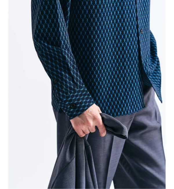 417 EDIFICE「パターンプリント ロングスリーブシャツ」|シャツ・ブラウス|