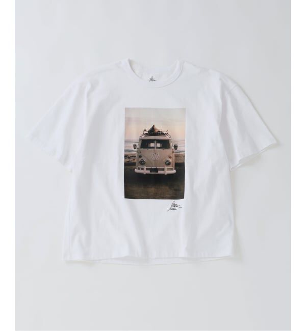 EDIFICE「《予約》THOMAS LODIN(トーマス ロディン) 別注 フォト プリント Tシャツ」|Tシャツ・カットソー|ブラック A