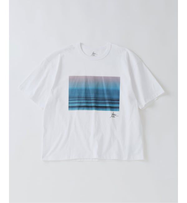 EDIFICE「《予約》THOMAS LODIN(トーマス ロディン) 別注 フォト プリント Tシャツ」|Tシャツ・カットソー|ブルー A