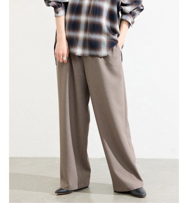 JOURNAL STANDARD「《追加》ウールライクストレッチワイドパンツ」|その他|ベージュ