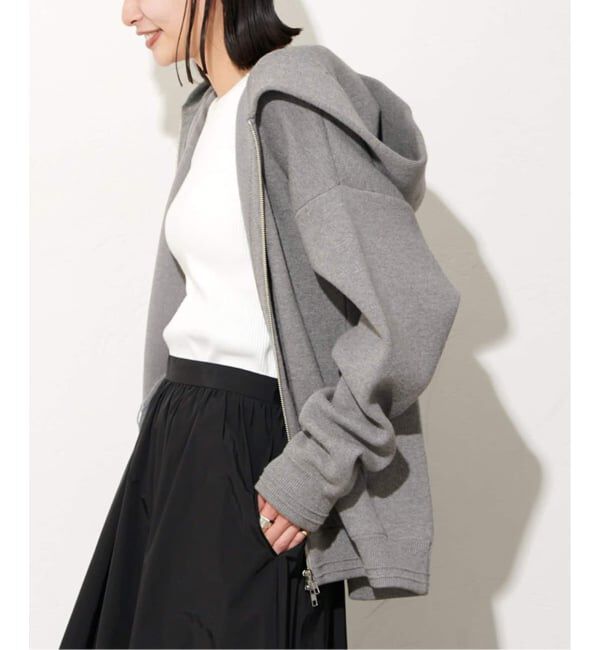 JOURNAL STANDARD「《追加2》ダブルニットフーディ」|カーディガン|