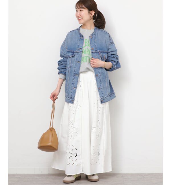 JOURNAL STANDARD relume「［26SS新作］別注【LEVI&rsquo;S】COLLARLESS XL TRUCKER：デニムジャケット」|デニムジャケット|