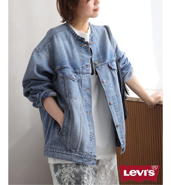 JOURNAL STANDARD relume「［26SS新作］別注【LEVI&rsquo;S】COLLARLESS XL TRUCKER：デニムジャケット」|デニムジャケット|