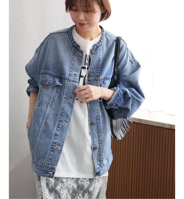 JOURNAL STANDARD relume「［26SS新作］別注【LEVI&rsquo;S】COLLARLESS XL TRUCKER：デニムジャケット」|デニムジャケット|