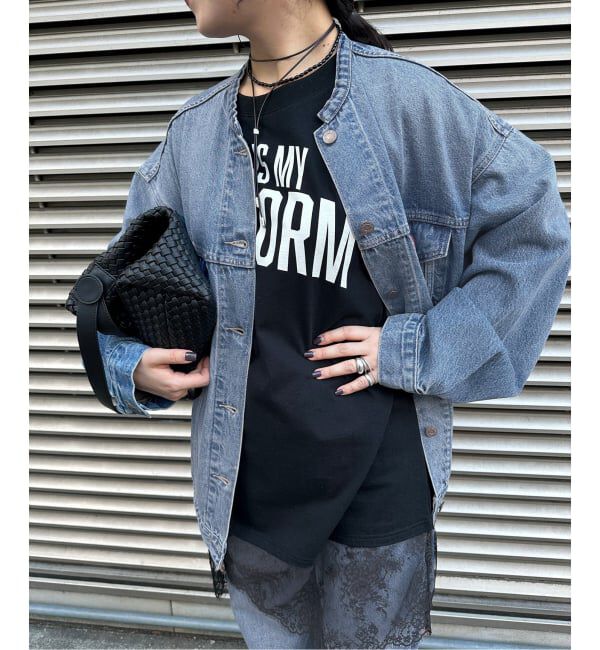 JOURNAL STANDARD relume「［26SS新作］別注【LEVI&rsquo;S】COLLARLESS XL TRUCKER：デニムジャケット」|デニムジャケット|