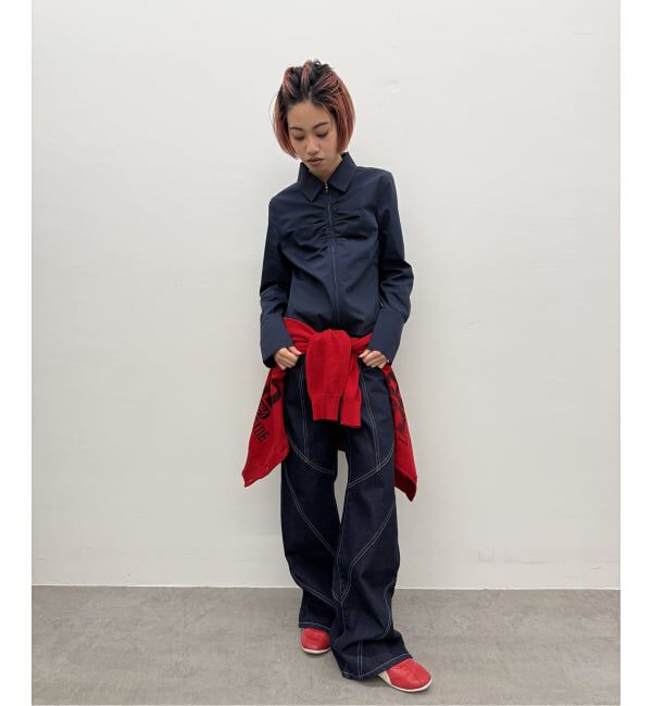 Oriens JOURNAL STANDARD「フロントジップギャザーシャツ」|シャツ・ブラウス|