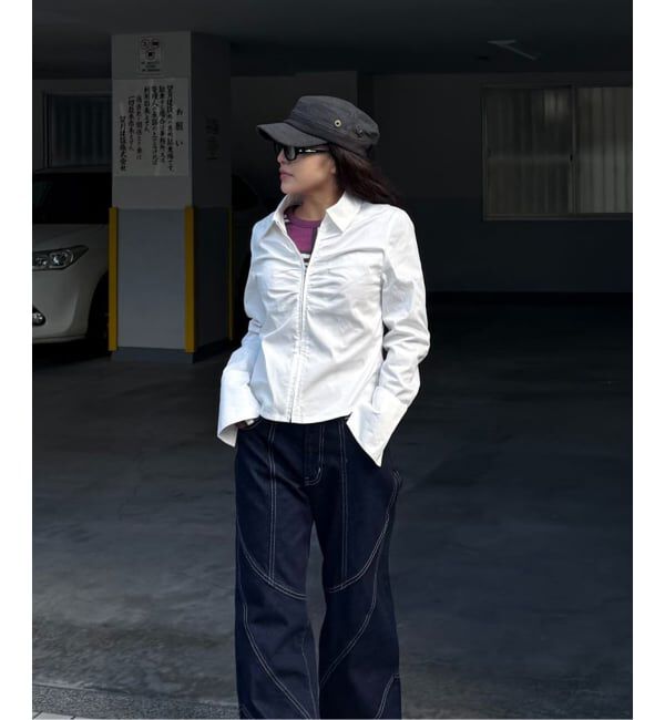 Oriens JOURNAL STANDARD「フロントジップギャザーシャツ」|シャツ・ブラウス|