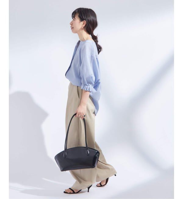 journal standard L'essage「《追加予約》オーガンジーニュアンスノーカラーシャツ」|シャツ・ブラウス|