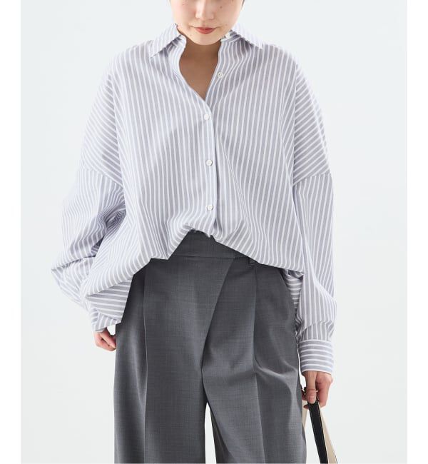 journal standard L'essage「《予約》タイプライターBIGシャツ」|シャツ・ブラウス|グレー