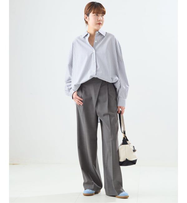 journal standard L'essage「【金子綾さん着用】LANAフロントラップパンツ」|スラックス|