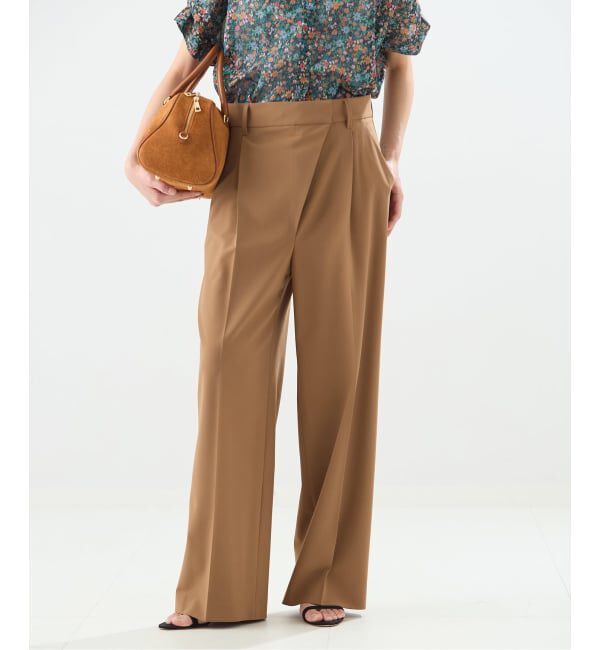 journal standard L'essage「【金子綾さん着用】LANAフロントラップパンツ」|スラックス|