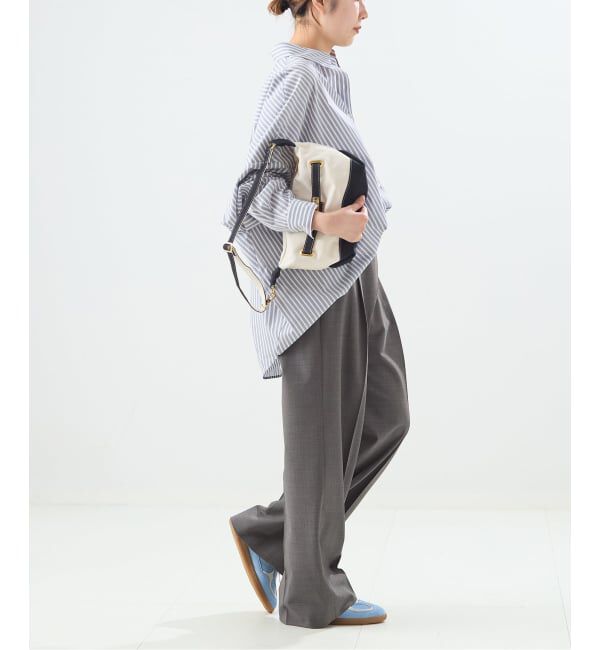 journal standard L'essage「【金子綾さん着用】LANAフロントラップパンツ」|スラックス|