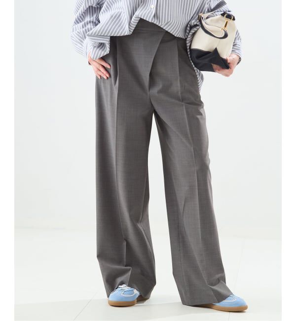 journal standard L'essage「【金子綾さん着用】LANAフロントラップパンツ」|スラックス|