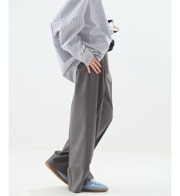 journal standard L'essage「【金子綾さん着用】LANAフロントラップパンツ」|スラックス|