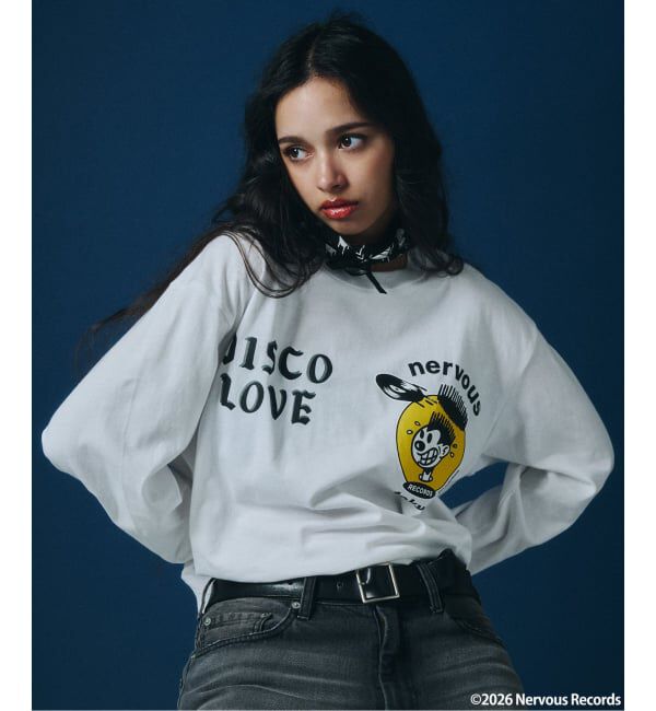 JOURNAL STANDARD「Nervous Records / ナーヴァス・レコーズ &times; A-1 CLOTHING  ロンT」|Tシャツ・カットソー|