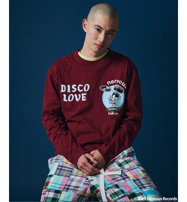 JOURNAL STANDARD「Nervous Records / ナーヴァス・レコーズ &times; A-1 CLOTHING  ロンT」|Tシャツ・カットソー|